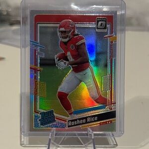 2023 Panini Donruss Optic Rashee Rice Rated Rookie Prizm. Kansas City Chiefs